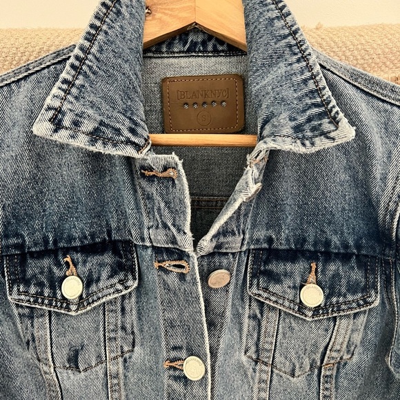 BLANK NYC | Distressed Denim Button Up Jacket - Picture 3 of 12